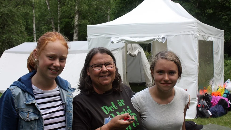 Från vänster Jenny Karlsson, Laila Carlsson och Elin Karlsson.