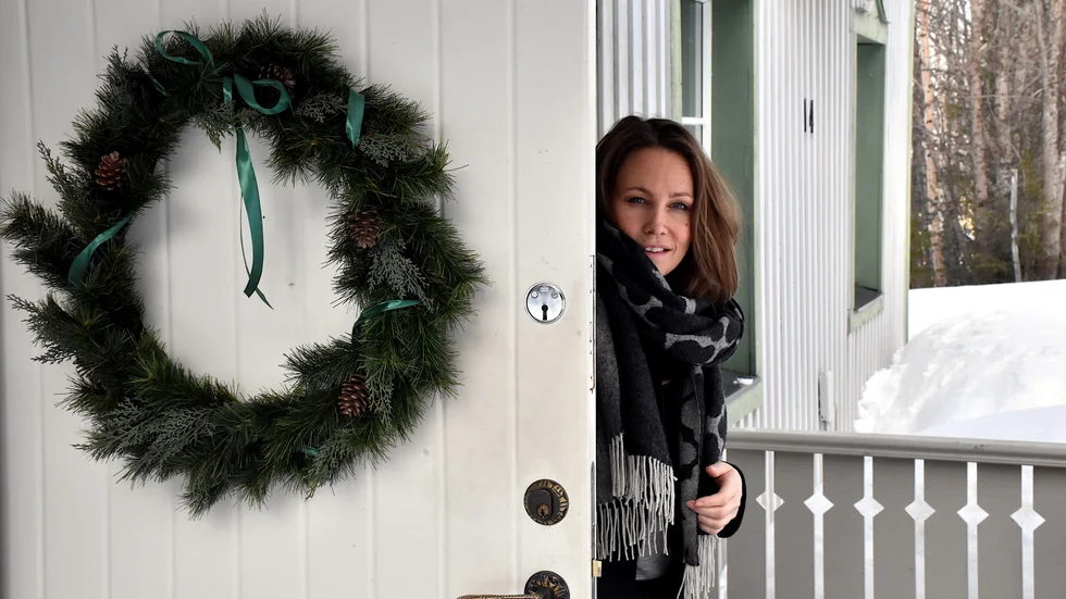 Hanna Aspebo tycker att projektet med att göra om villan vid Bryggeriet i Gällivare är superspännade. Hon vill också veta mer om husets historia.