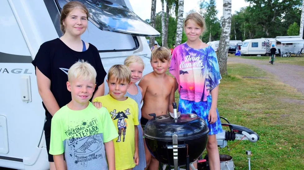 På grund av brandrisken kan familjen Fresse inte använda sin grill. Något som de har försåelse för men samtidigt är besvikna över.