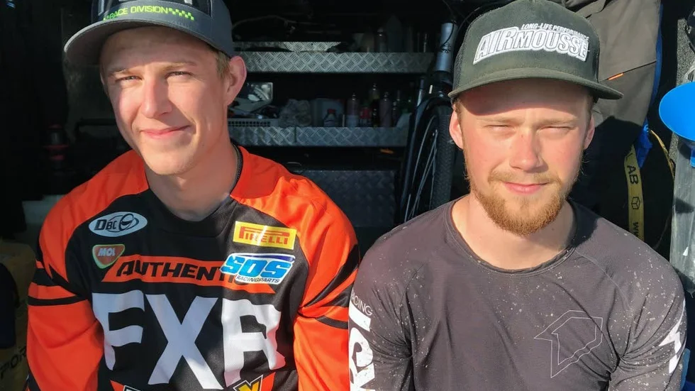 Casper Lindholm och Hampus Kahrle hoppas båda på pallen i SM-deltävlingen hemma på Sviestad nästa helg.