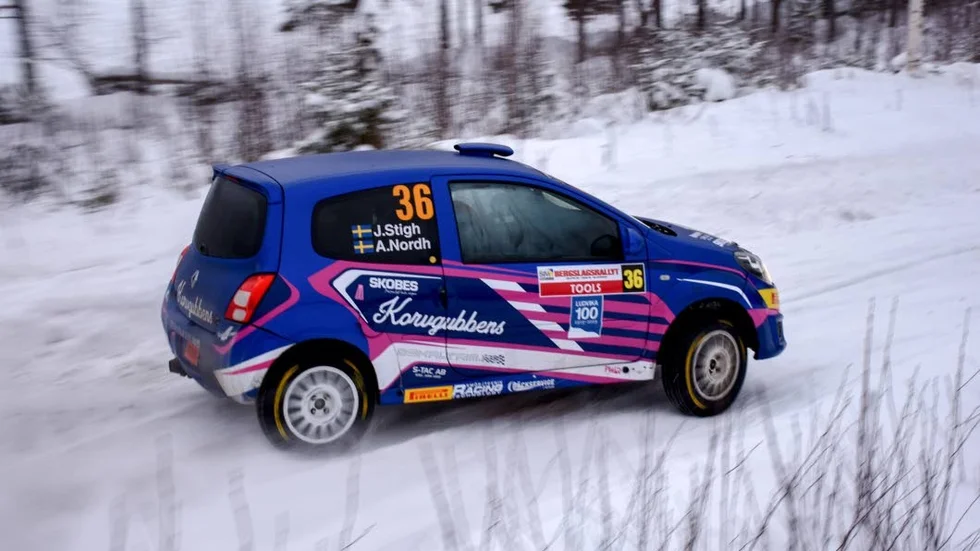 Ydre MK:s Albin Nordh var nöjd med insatsen i rally-SM