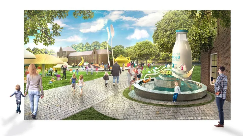 Så här tänker sig skaparna att World Food Center i holländska Ede ska bli. Kanske kan Mjölby låta sig inspireras.