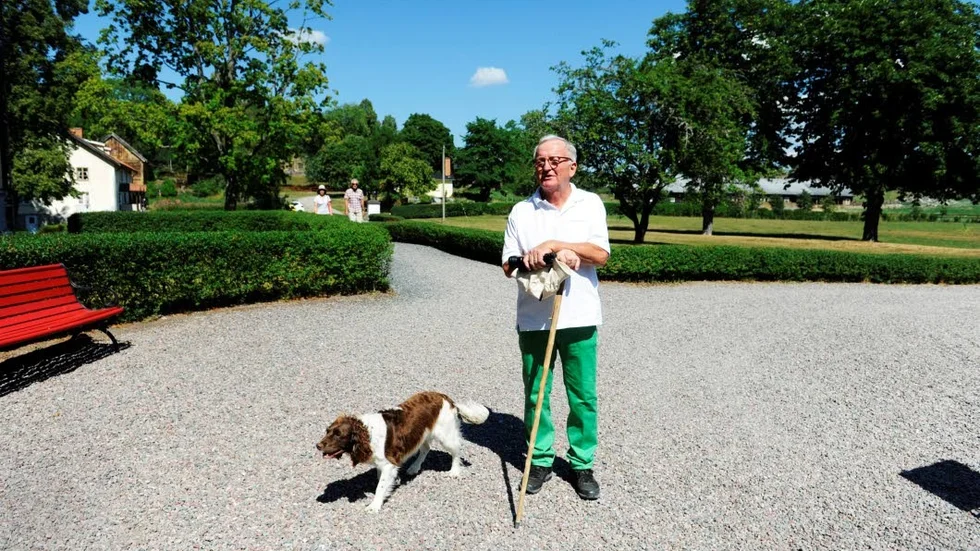 Casimirsborgs Björn Becker guidar besökare varje söndag i sommar.