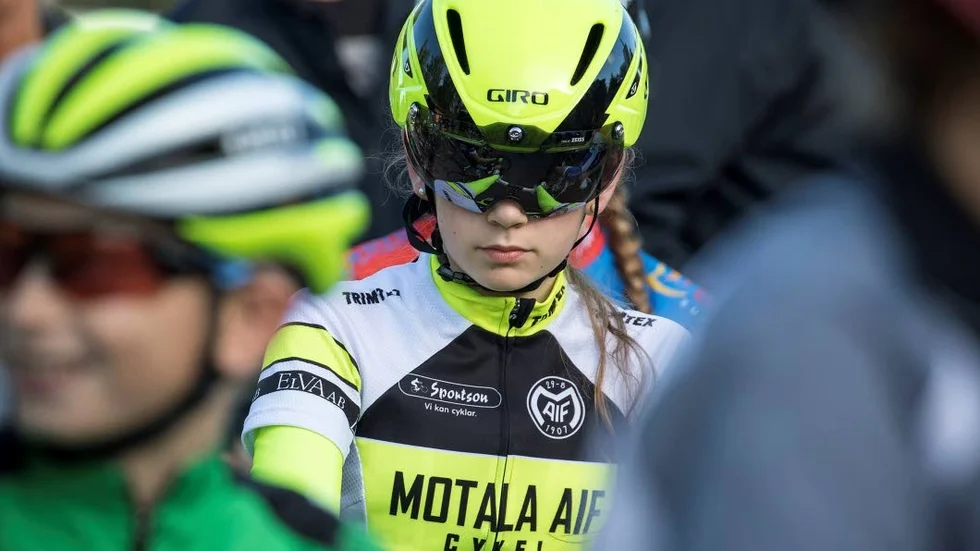 13. Amanda Fransson hade tolv cyklister framför sig.