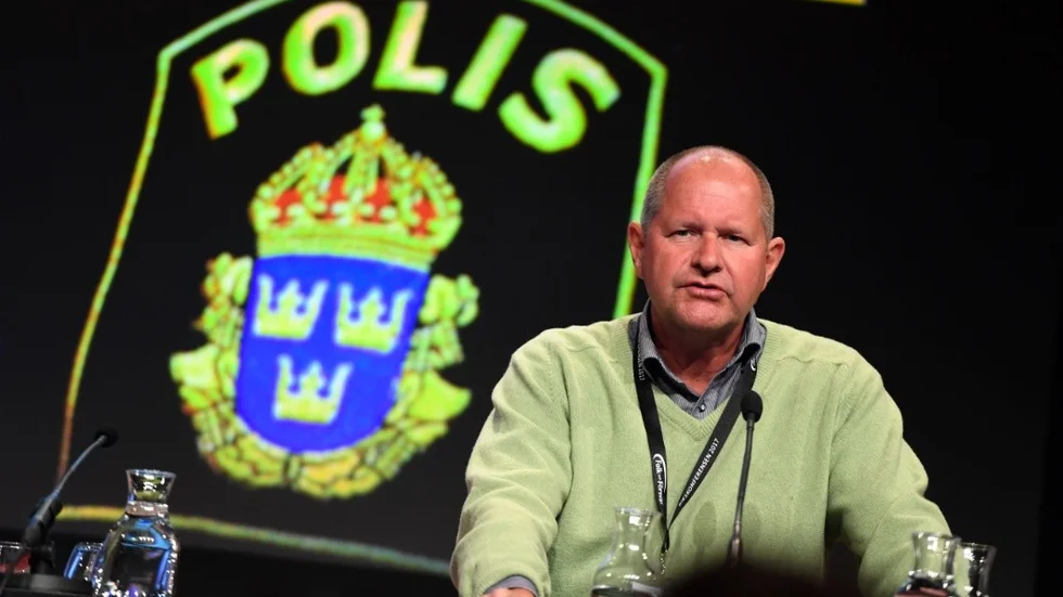 SÄLEN 2017-01-10
Dan Eliasson, rikspolischef  talar om "Ett tryggare Sverige" vid Folk och Försvars rikskonferens vid Högfjällshotellet i Sälen på tisdagen.
Foto: Pontus Lundahl / TT / kod 10050