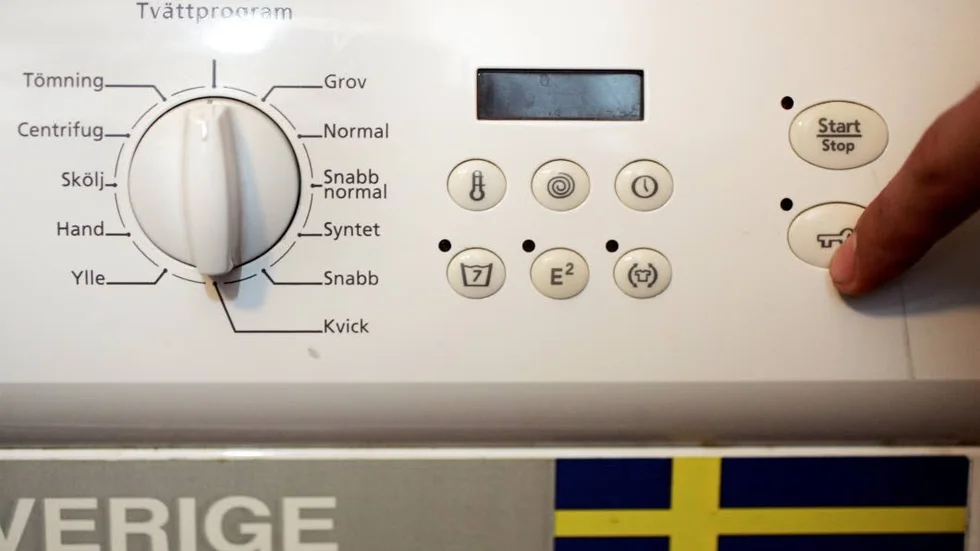 Tvättmaskinen var utbytt mot en äldre modell, enligt polisanmälan.