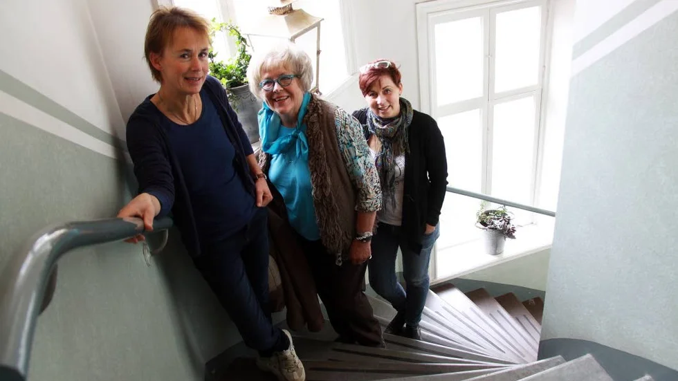 Pådrivare. Carolina Ericsson, Barbro Bragée, ordförande i Kindamat, och Ylva Wall. Arbetet för ännu mer lokalt producerad mat går vidare under hösten.