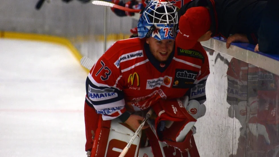 Andreas Hookana i VIK-utrustningen. Foto: Arkiv