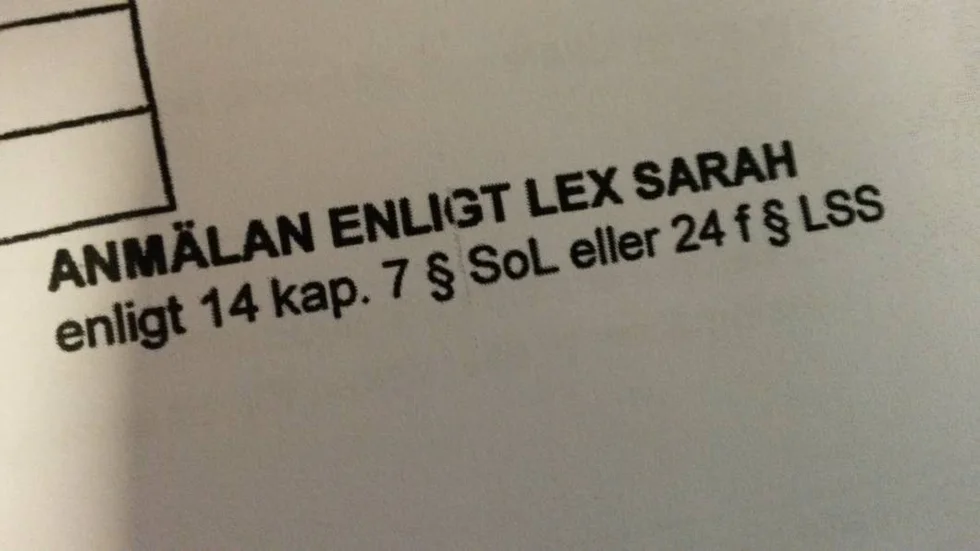 Händelsen på ett äldreboende i Linköping har anmälts till Inspektionen för vård och omsorg.