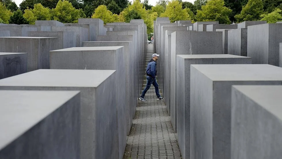 Förintelsemonumentet i Berlin.