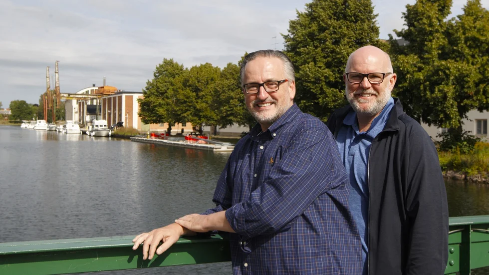 Allan Morse och Guy Rowland älskar Göta kanal och kommer nu bli omslagspojkar för kanalbolaget 