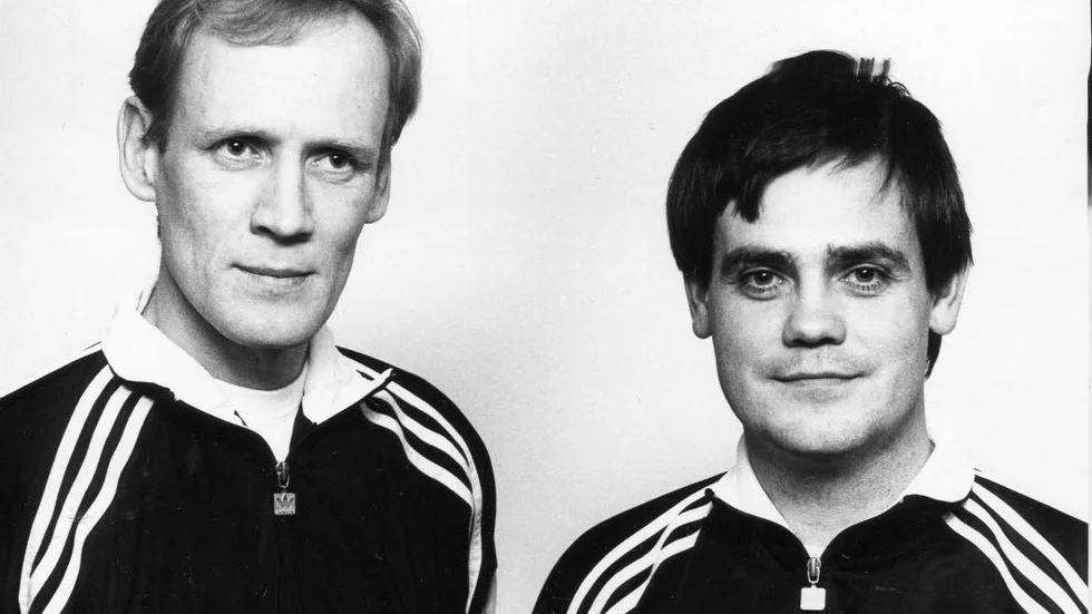 Per Kjellin och Mikael Everstig är två kända domarprofiler från Enköping. ”Micke” har meriter från VM -94.