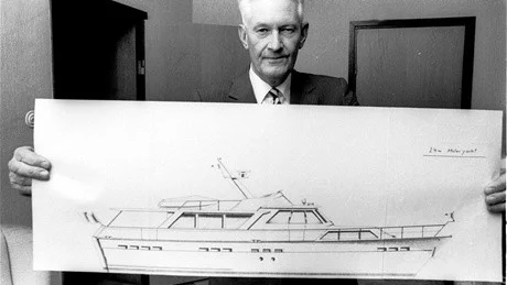 Storebros ägare, Ivar Gustafsson, visade upp en  en 24 meter lång motoryacht.
Foto: VT bildarkiv