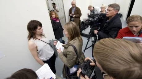 Aldrig tidigare har så många journalister tagit sig till Konstfacks vårutställning som också fick långt fler besökare än vanligt.Foto: Fredrik Sandberg/Scanpix