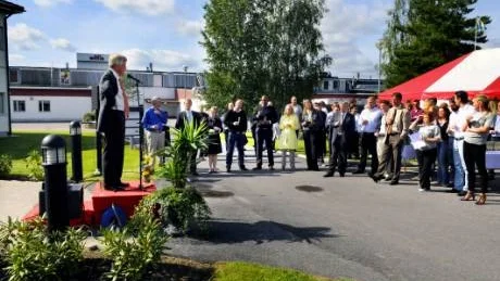 - Vi har byggt en fantastiskt bra bas för framtiden, sa Stefan Ferm, som höll jubileumstalet när Elfa firade 60 år. Foto: Anders Steiner