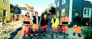Skiftavlösning på Strömsgatan