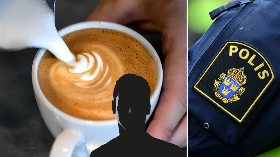 Polis tillkallades sedan en aggressiv man hotat personalen på ett kafé i centrala Eskilstuna.