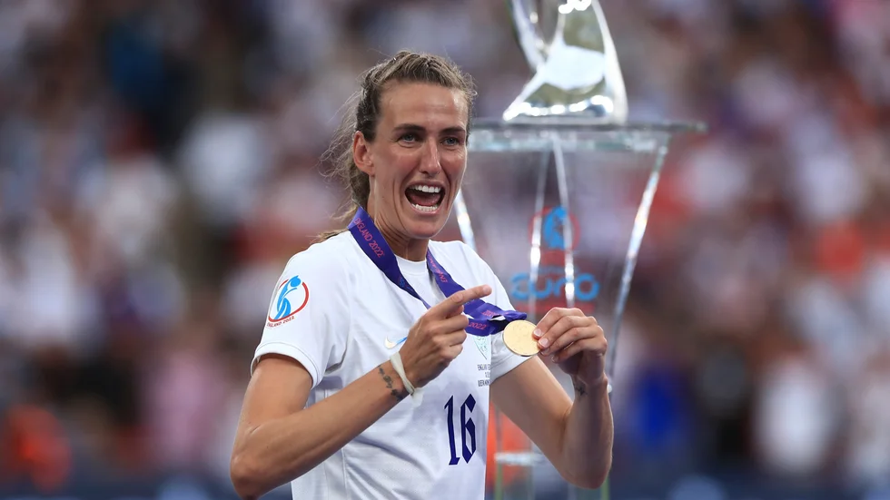 Englands Jill Scott fick avsluta spelarkarriären med att vinna EM-guld på hemmaplan.