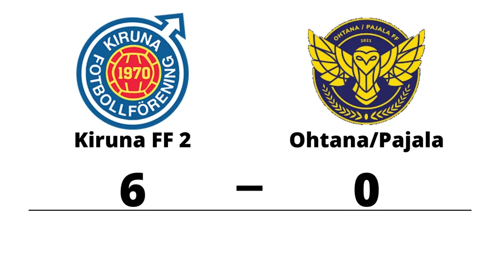 Kiruna FF 2 vann mot Ohtana/Pajala FF 2