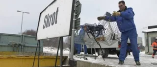 Betalstation vid soptippen