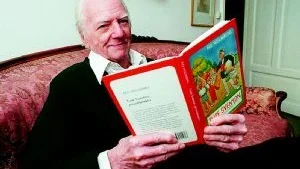 Sventon genombrottet. Åke Holmberg (1907-1991) gav ut ett 40-tal böcker men det var böckerna om Ture Sventon som blev hans stora genombrott. Bilden är från 1989. Foto: Pelle Ericsson/Scanpix