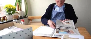 Bertil har samlat tidningsklipp om Gamleby sedan 1950-talet