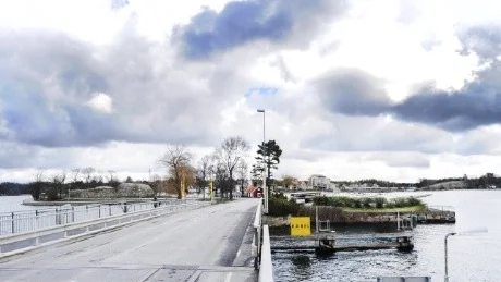Så här skulle Slottsholmen kunna se ut, utan byggnaden från 1950-talet.