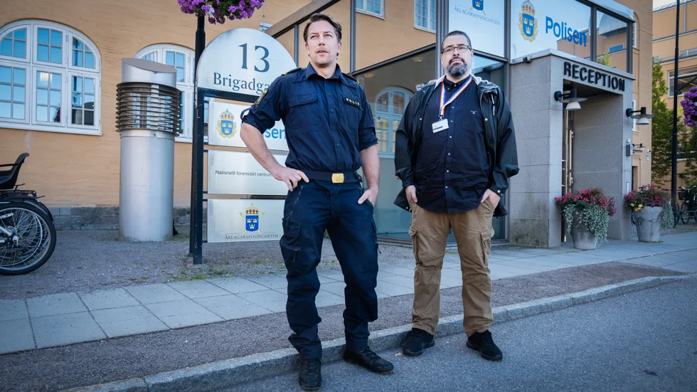 Peter Ode och Patrick Schooner arbetar på regionalt IT-brottscentrum, RC3, i polisregion Öst.