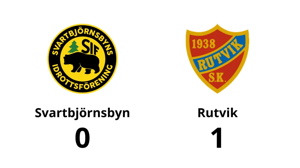 Svartbjörnsbyns IF förlorade mot Rutviks SK