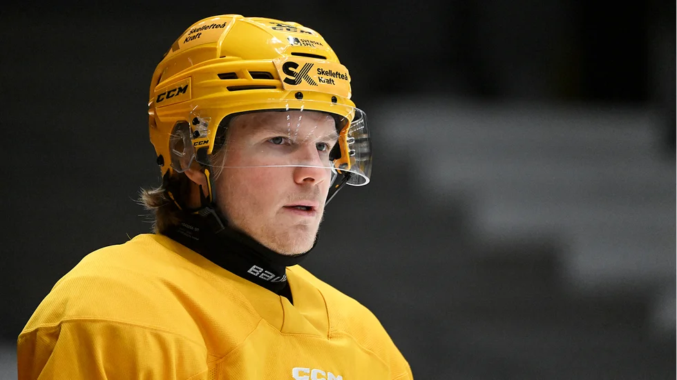 Anton Heikkinen har hunnit med att göra åtta mål så här långt under SHL-säsongen. Under första året i AIK-tröjan blev det nio fullträffar.