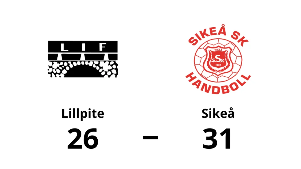 Lillpite IF förlorade mot Sikeå SK
