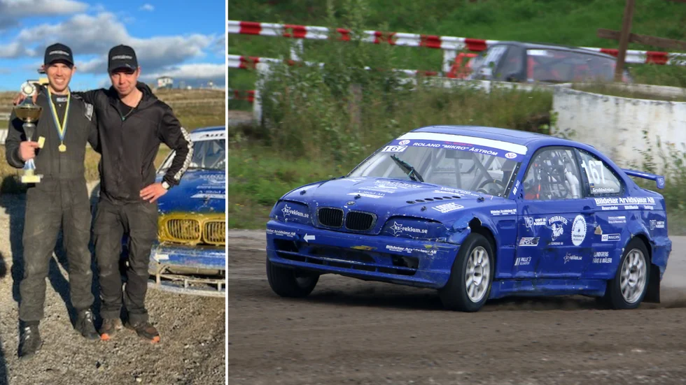 Daniel Grubbström, från Arvidsjaur men tävlandes för Älvsbyns MS, är DM-mästare i 2150-klassen. Bredvid honom står brorsan Fredrik som bistår som spotter och mekaniker. 