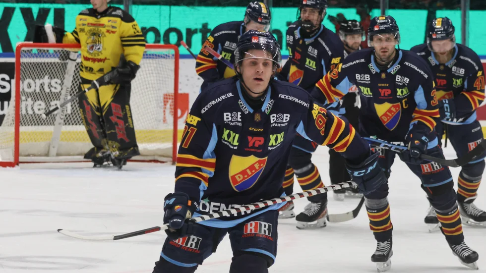 Tyler Kelleher gjorde tre av målen för Djurgården mot Vimmerby.