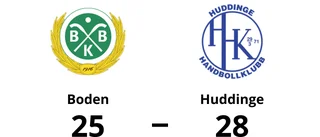 Boden föll mot Huddinge med 25-28