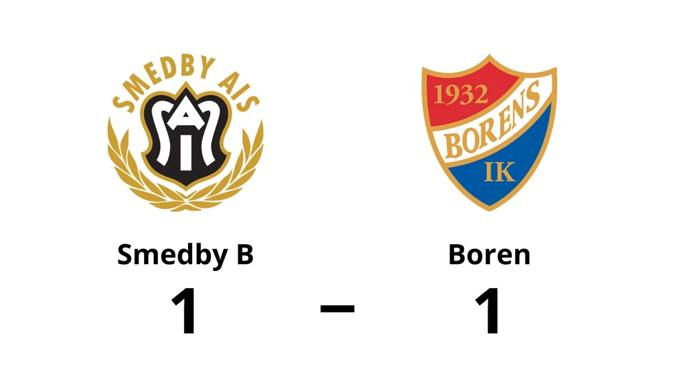 Smedby AIS B spelade lika mot Borens IK