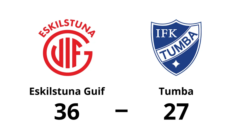 Eskilstuna Guif vann mot Tumba HBK