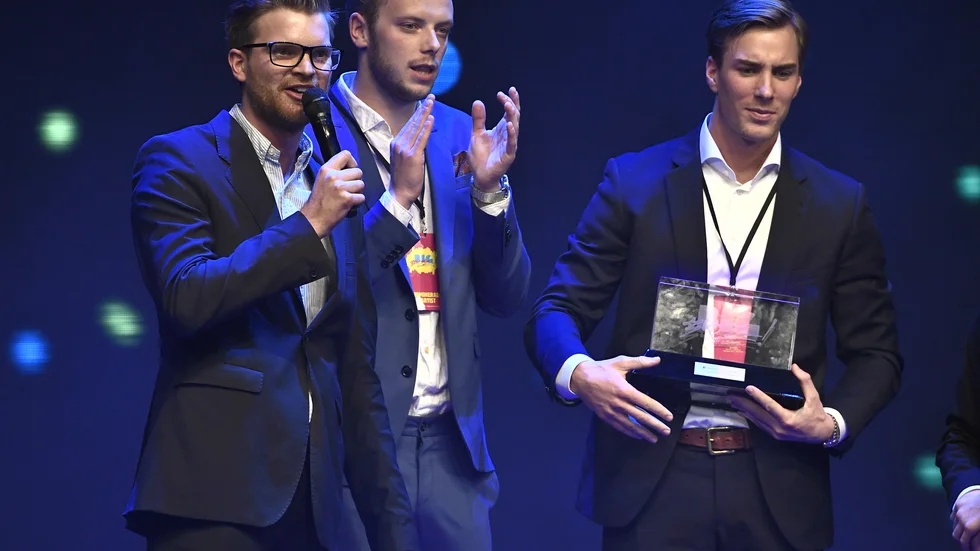 Humortrion Lucas Simonsson, Carl Déman och Jonas Fagerström är näst mäktigast i sociala medier enligt Maktbarometern. Arkivbild.