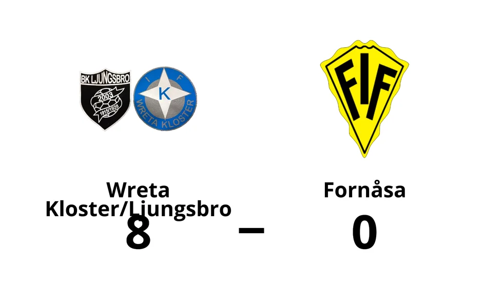 Wreta Kloster/Ljungsbro vann mot Fornåsa IF
