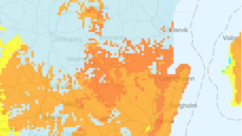 I delar av kommunen är det under lördagen stor risk för gräsbrand.