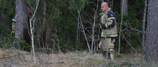 Gräsbrand vid Mesta – räddningstjänsten släckte