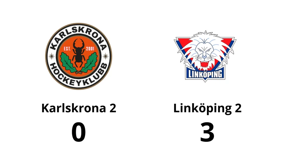 Karlskrona 2 förlorade mot Linköping 2