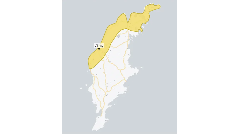 Gul vädervarning över delar av Gotland. Varningen gäller från 1 november klockan 13 till 2 november klockan 09. ”Från fredag eftermiddag vindbyar på 21-23 m/s, vid kusten och på Fårö loklat upp mot stormbyar på 25 m/s”, skriver SMHI i sin varning.