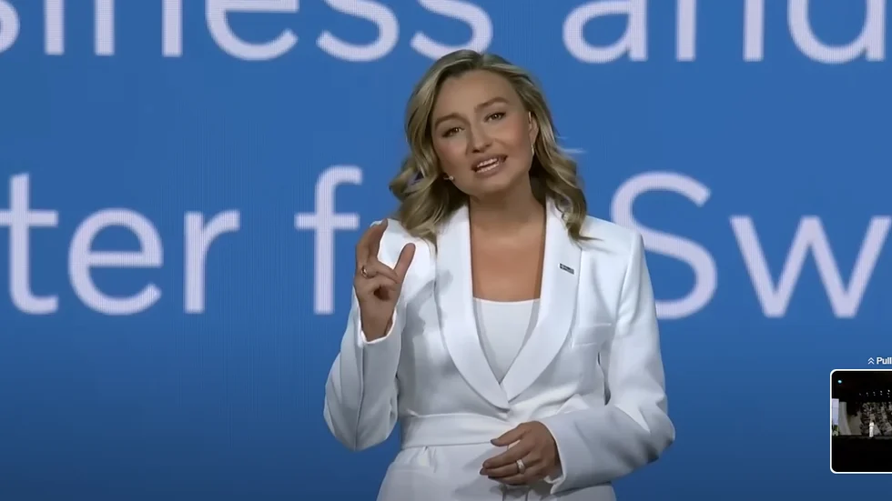 Ebba Busch at CES Las Vegas, January 2025.