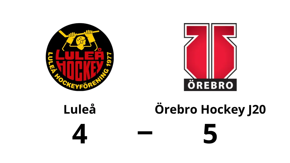 Luleå HF förlorade mot Örebro Hockey J20