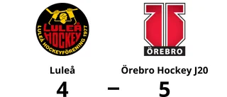 Avgörande i förlängning när Luleå föll mot Örebro Hockey J20
