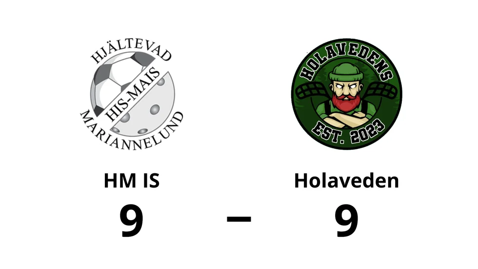 Hjältevad Mariannelunds IS spelade lika mot Holavedens AIS