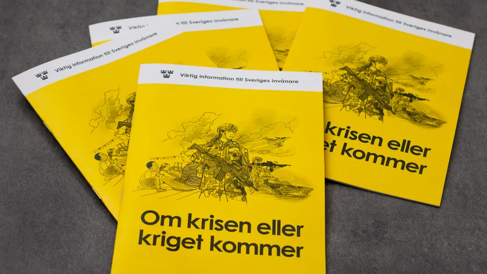 Om krisen eller kriget kommer. Den nya broschyren ska skickas ut mellan 18 och 29 november. 