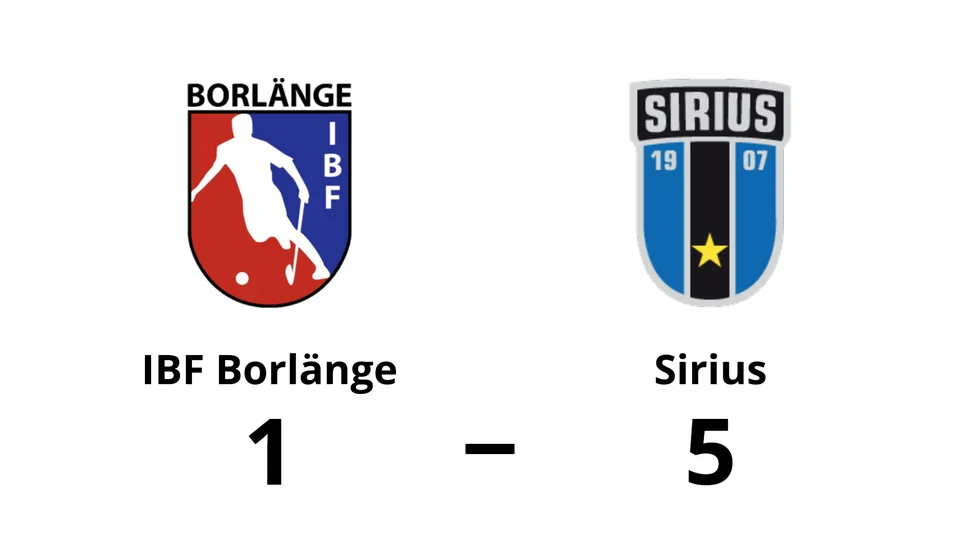 IBF Borlänge förlorade mot IK Sirius IBK