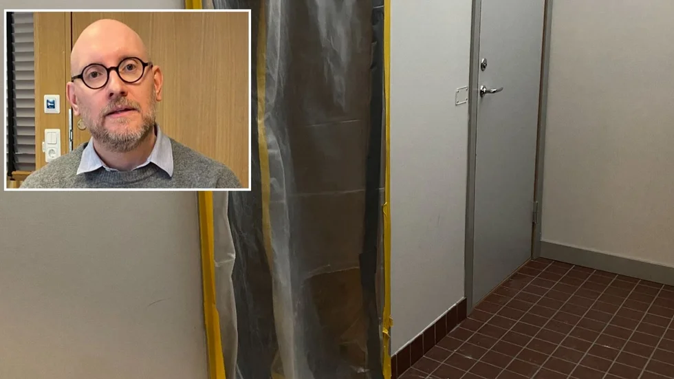 Mikael Källarsson, rektor på Thomasgymnasiet: "Tyvärr var skadorna mer omfattande än vad man först trodde."
