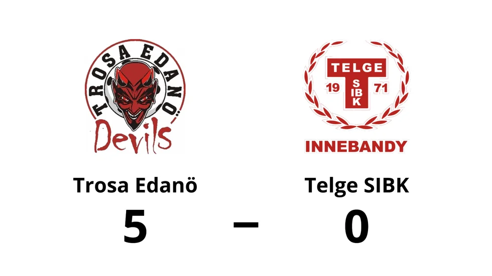 Trosa Edanö IBK vann mot Telge SIBK